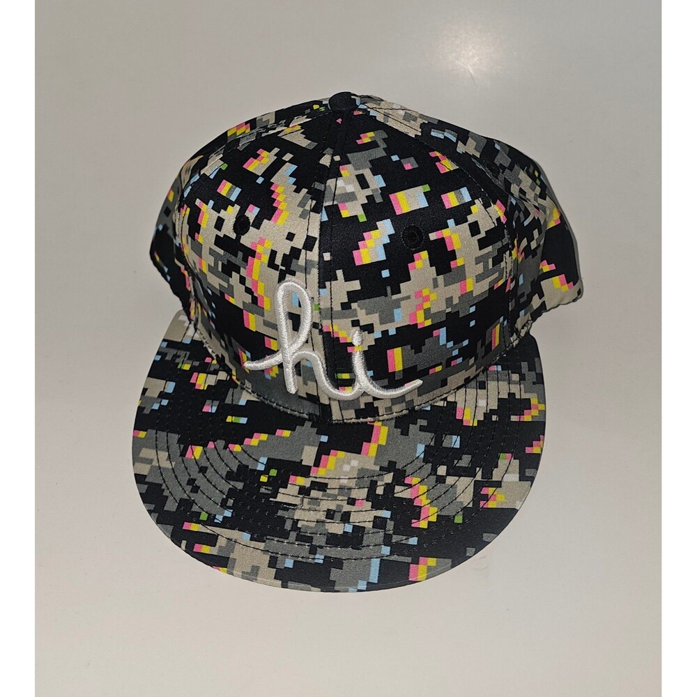 in4mation Hawaii hi Camo Snapback Hat Grey Gray Cap Digital Pixels Aloha OSFM